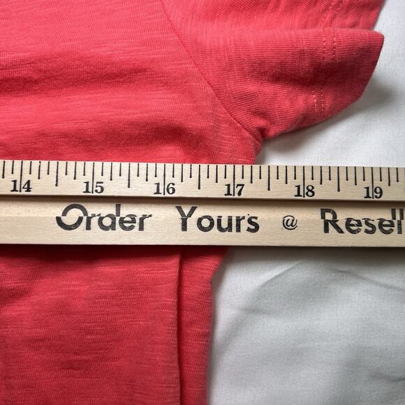 Soft Surroundings Danielle Dress Size Small Petite Coral Orange Mixed Buttons - Picture 8 of 13